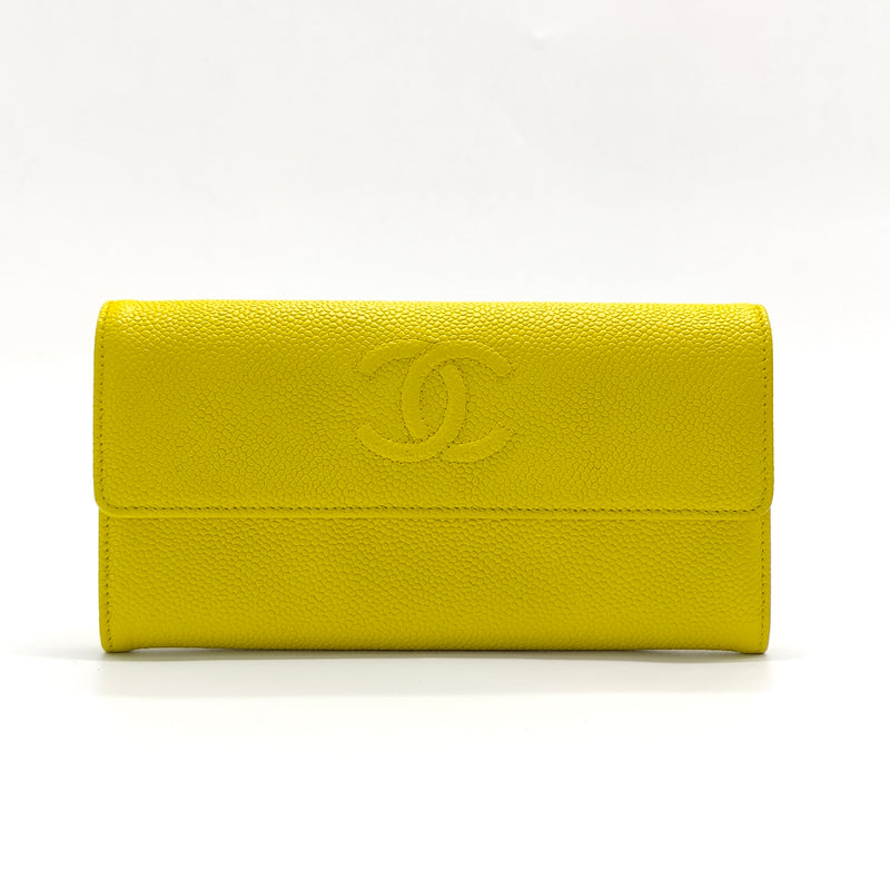 Timeless CC Flap Wallet Caviar Long