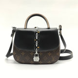 Chain It Handbag Monogram Canvas with Leather PM