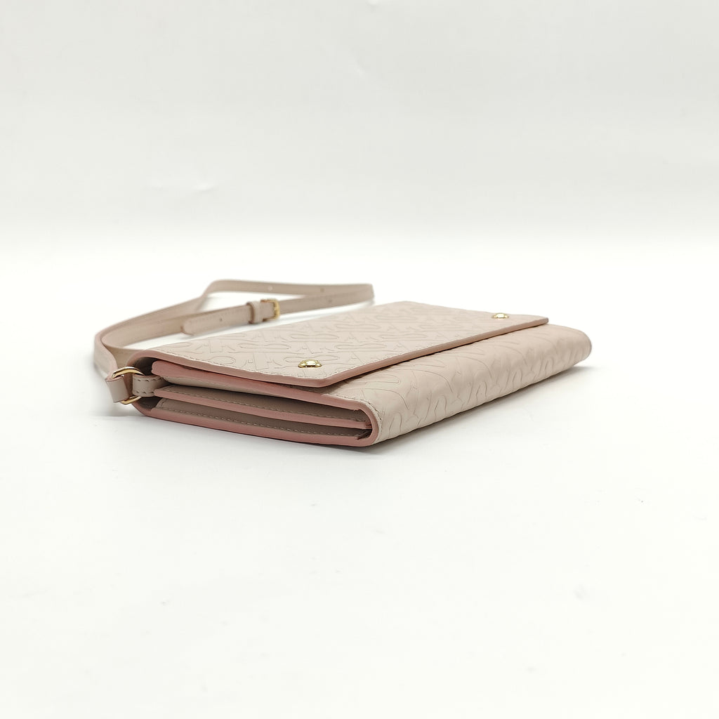 Calfskin Embossed Monogram Crossbody