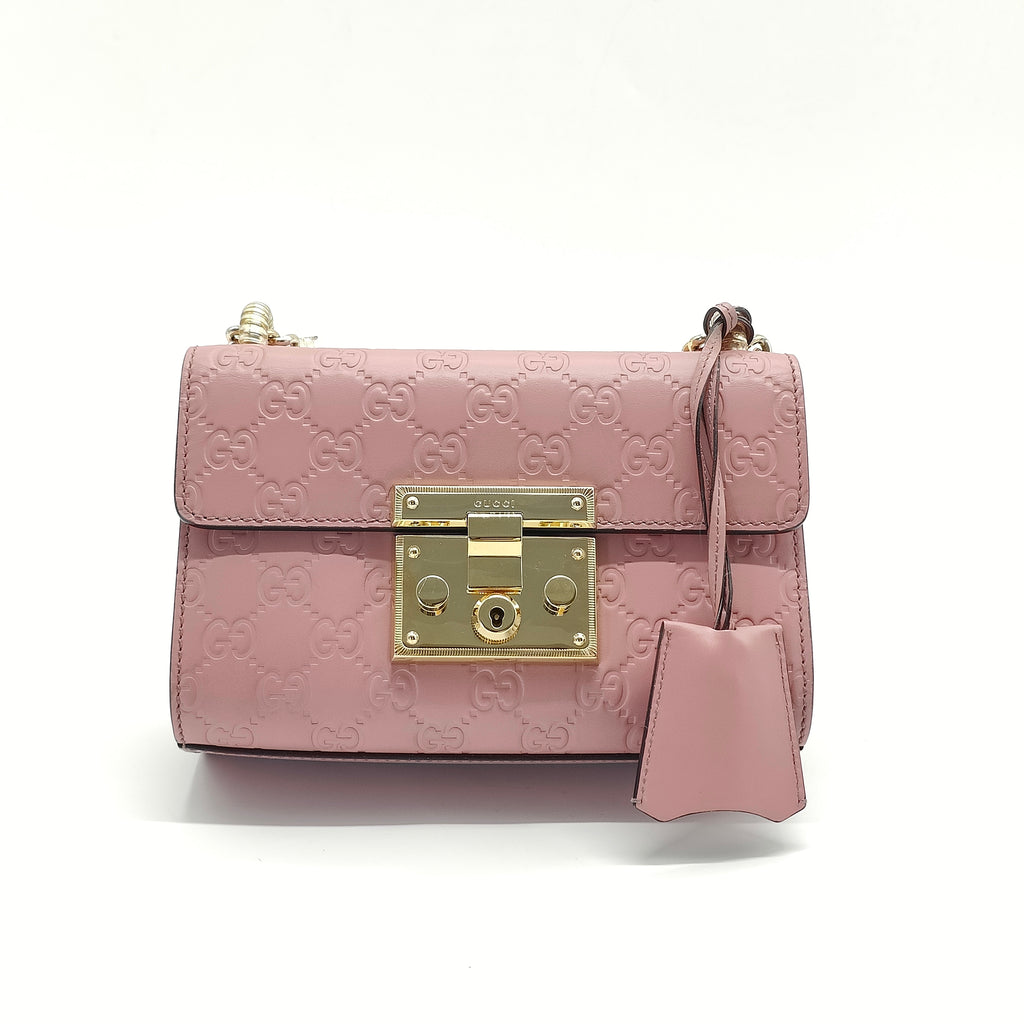 Padlock Shoulder Bag Guccissima Leather Small