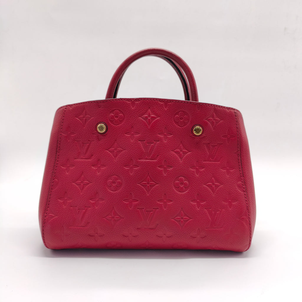 Louis Vuitton Montaigne Handbag Monogram Empreinte Leather BB