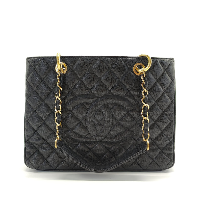 Chanel Grand Shopping Tote Quilted Caviar