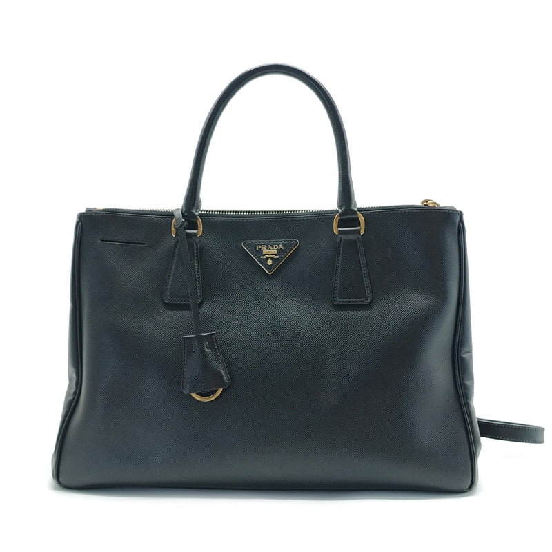 Galleria Double Zip Tote Saffiano Leather Medium