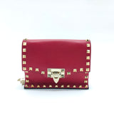 Rockstud Flip Lock Flap Bag Leather Small