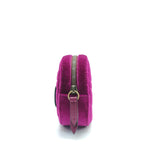 Velvet Matelasse GG Marmont Belt Bag 75 30 Fuchsia Violet Cyclamen