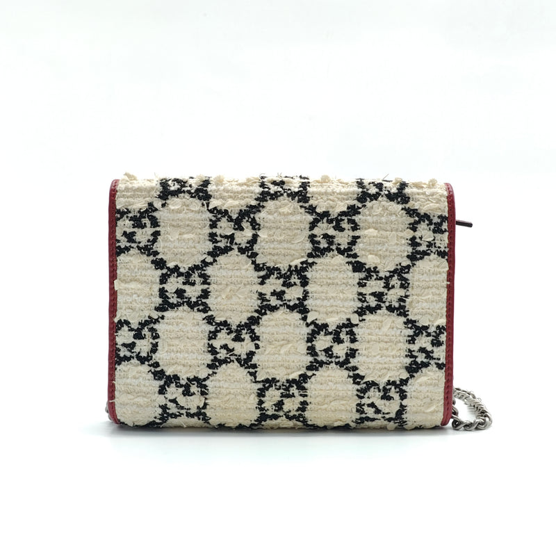 Gucci GG Tweed Mini Dionysus Wallet On Chain