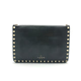 Rockstud Flap Crossbody Bag Leather