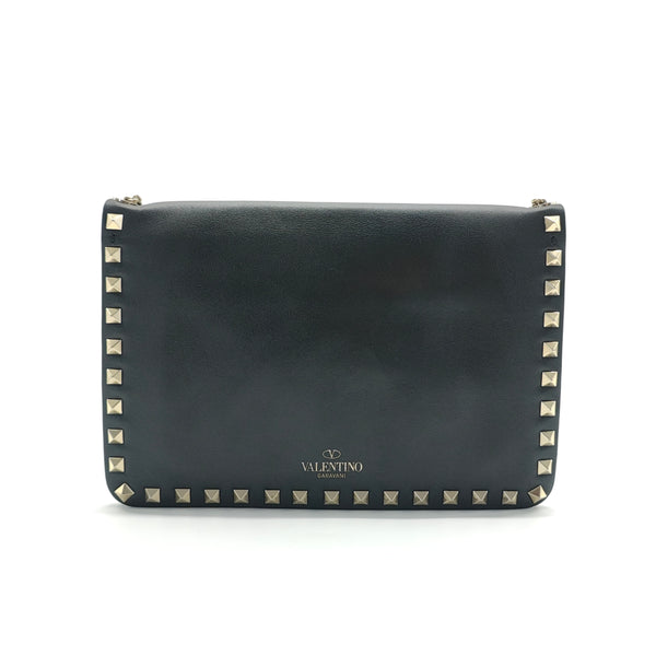 Rockstud Flap Crossbody Bag Leather