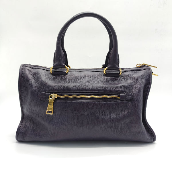 Front Zip Convertible Satchel Vitello Phenix Medium