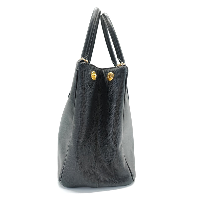 Galleria Double Zip Tote Saffiano Leather Medium