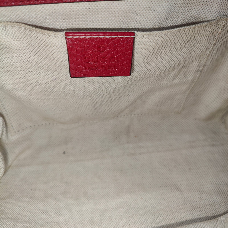 GG Marmont Top Handle Bag Leather Small