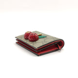 Cherries Flap Card Case GG Coated Canvas