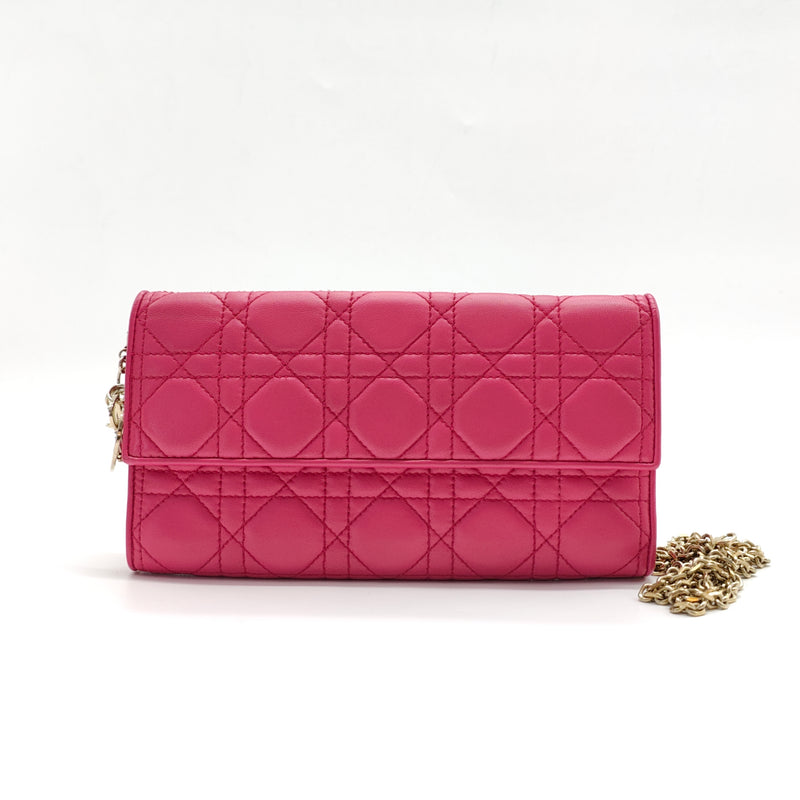 Lady Dior Croisiere Chain Wallet Cannage Quilt Lambskin