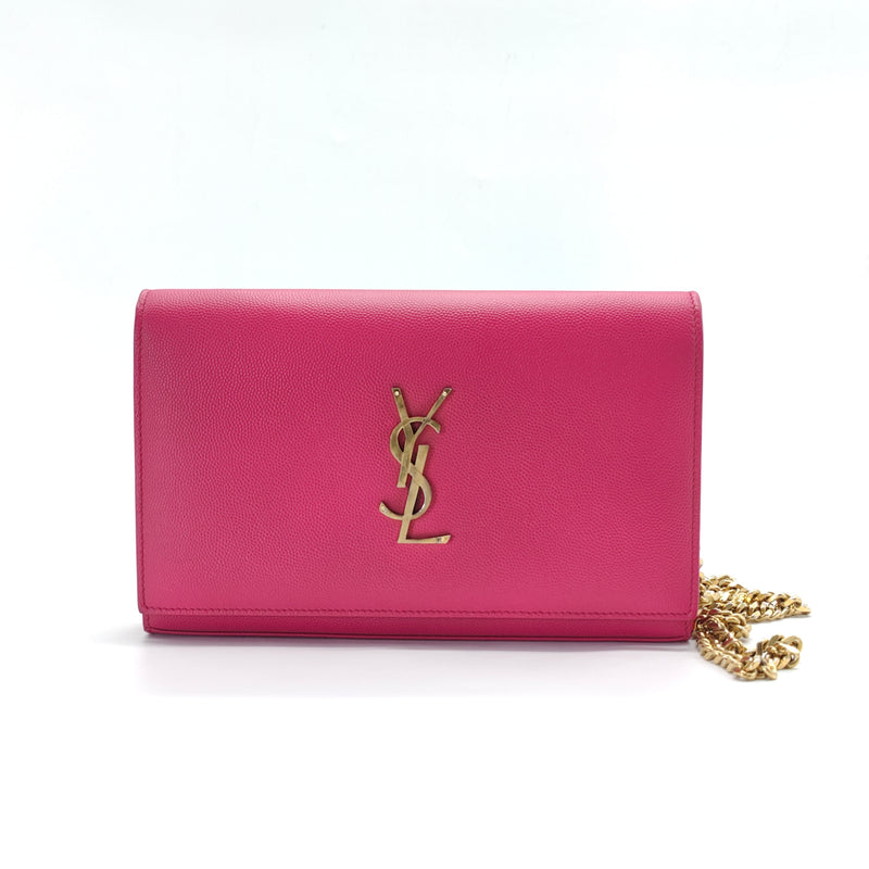 Grain De Poudre Medium Monogram Kate Satchel Lipstick Fuchsia