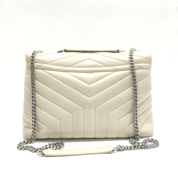 Loulou Shoulder Bag Matelasse Chevron Leather Medium