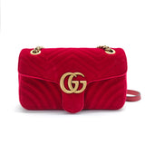 GG Marmont Flap Bag Matelasse Velvet Small