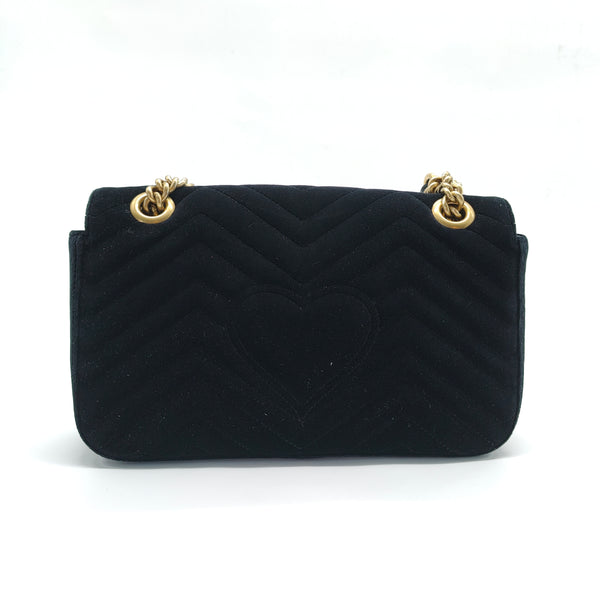 GG Marmont Flap Bag Matelasse Velvet