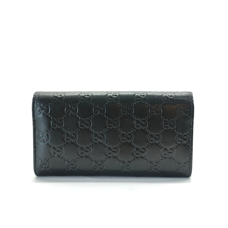 Icon Continental Wallet Guccissima Leather