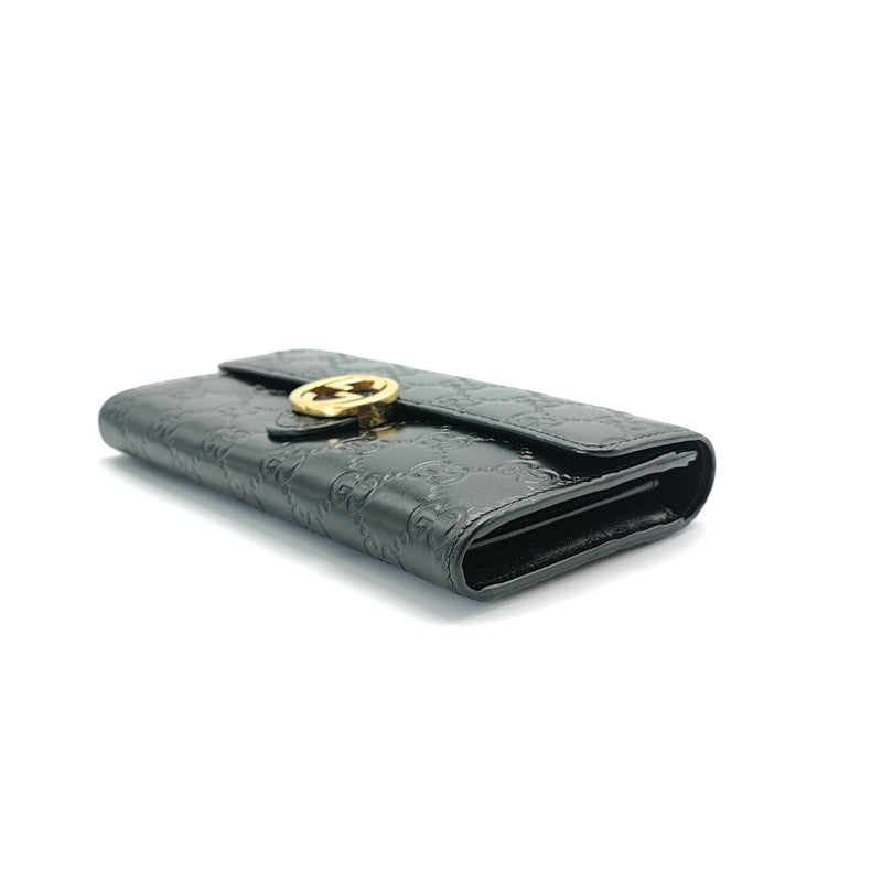 Icon Continental Wallet Guccissima Leather