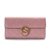 Guccissima Signature Icon Continental Wallet Carmine Rose