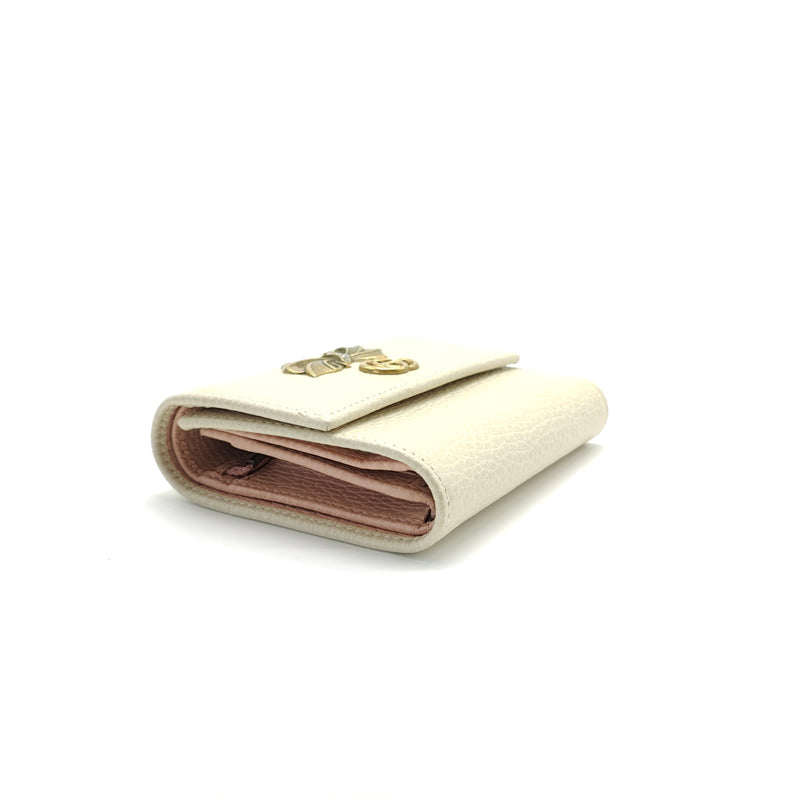 Marmont Double G Logo Running GG Logo Trifold Wallet