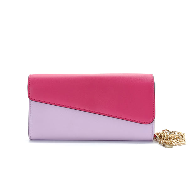 Bi-Color Diorissimo Leather Continental Wallet