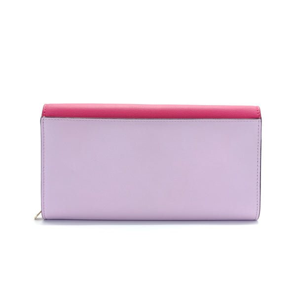 Bi-Color Diorissimo Leather Continental Wallet