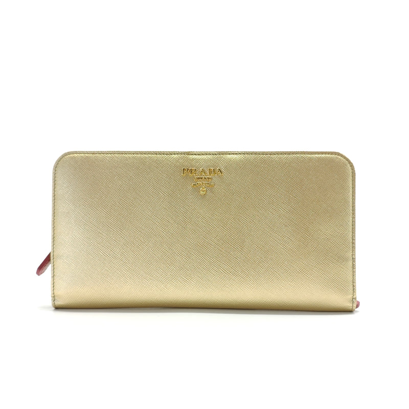 Zip Around Wallet Saffiano Leather Long