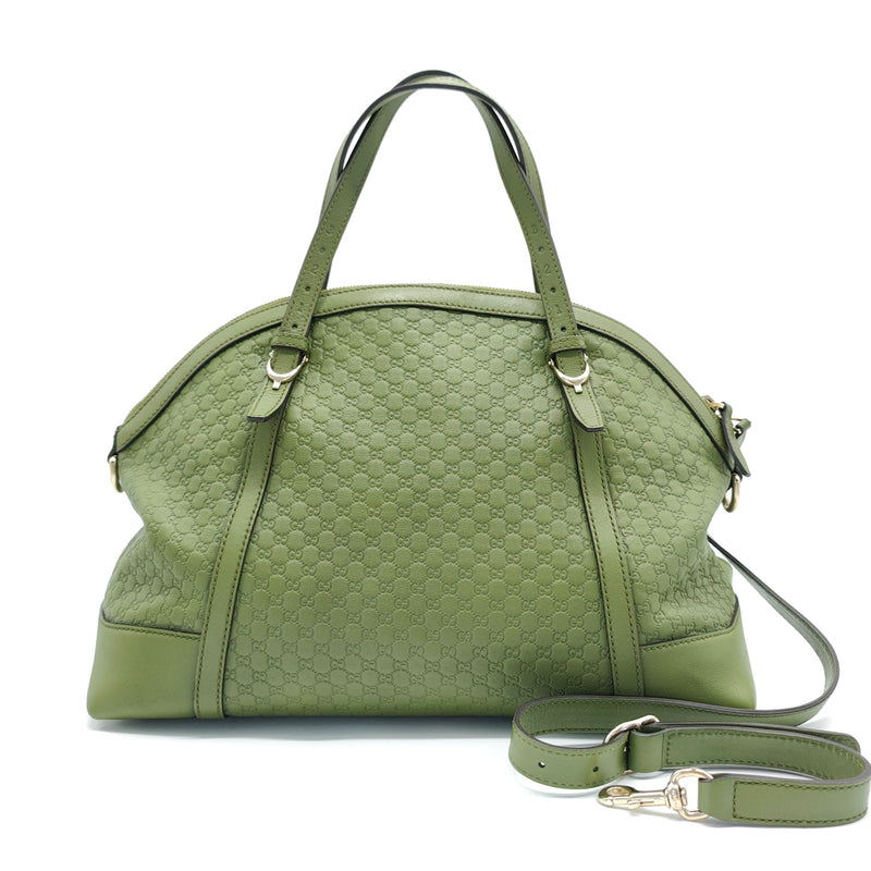 Britt Dome Satchel Microguccissima Leather Medium