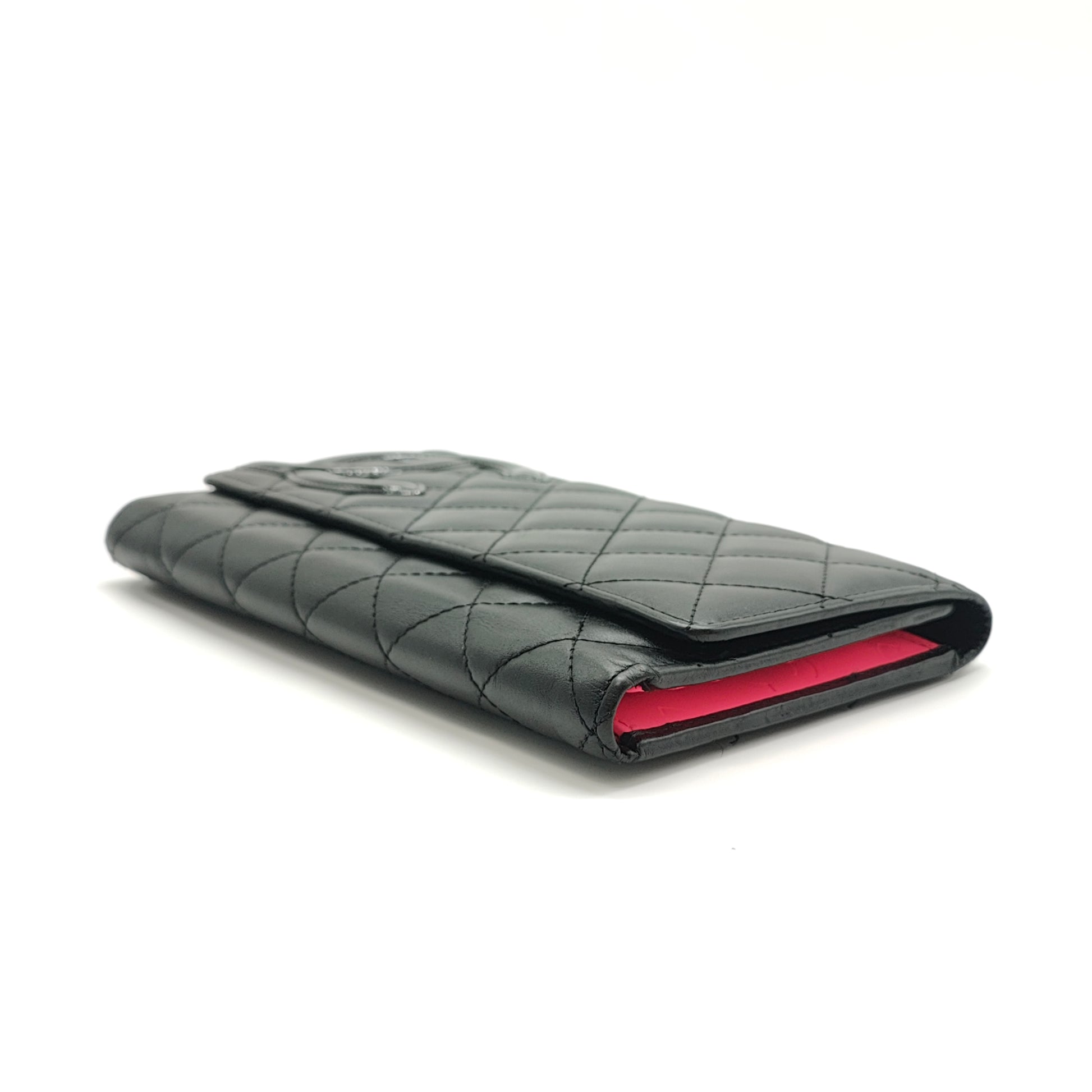 Cambon Bifold Wallet Quilted Lambskin Long