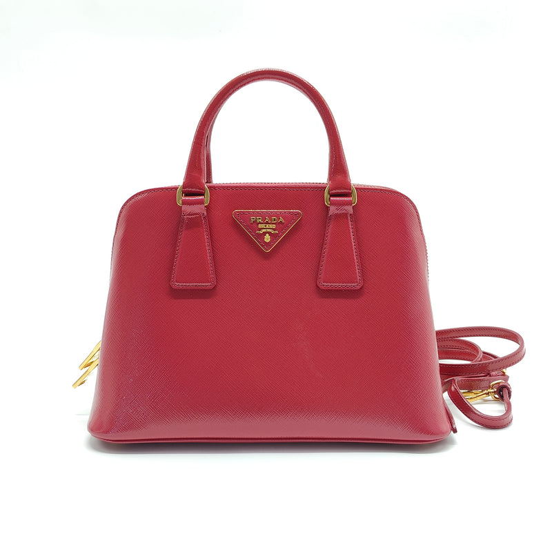 Saffiano Lux Small Promenade Tote Fuoco