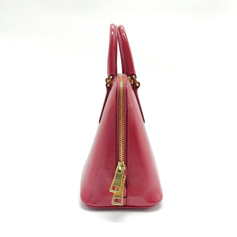 Saffiano Lux Small Promenade Tote Fuoco