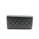 Cambon Gusset Wallet Quilted Lambskin Long