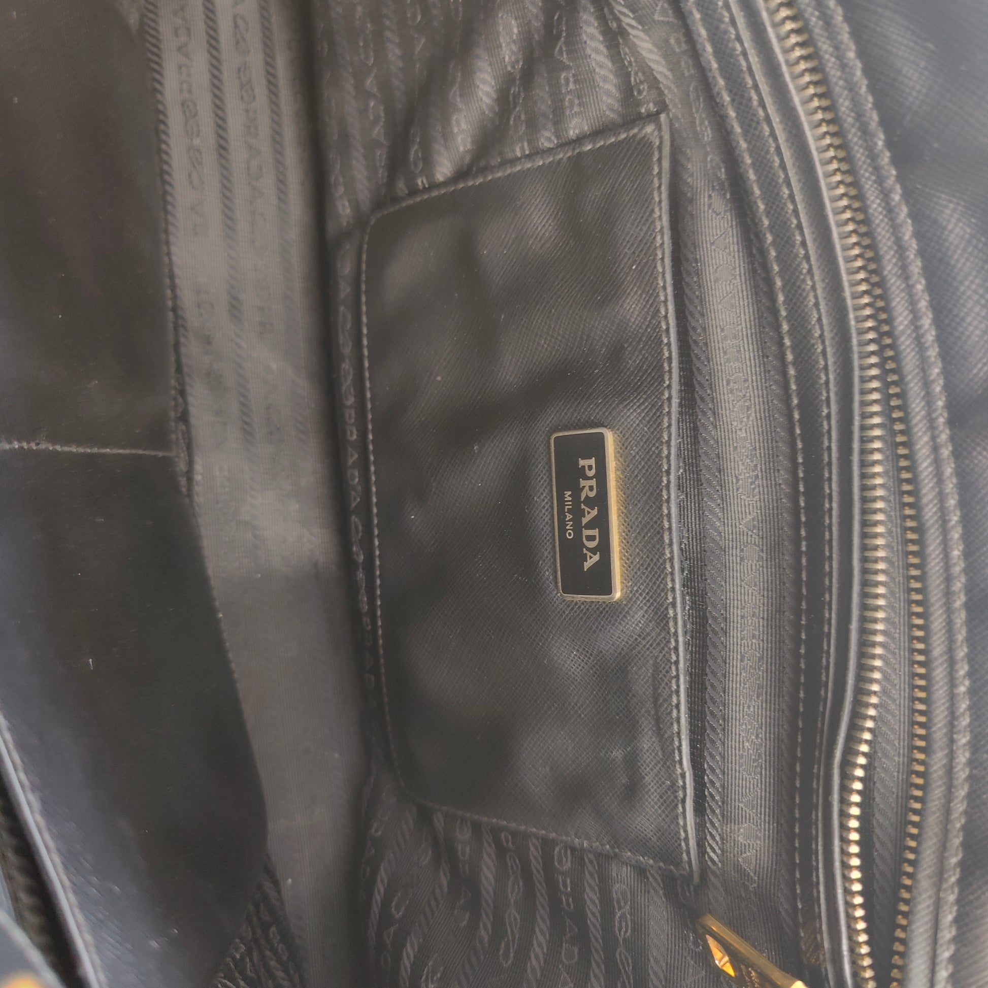 Double Zip Lux Tote Saffiano Leather Large