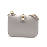 Glam Lock Shoulder Bag Leather Small