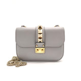 Glam Lock Shoulder Bag Leather Small