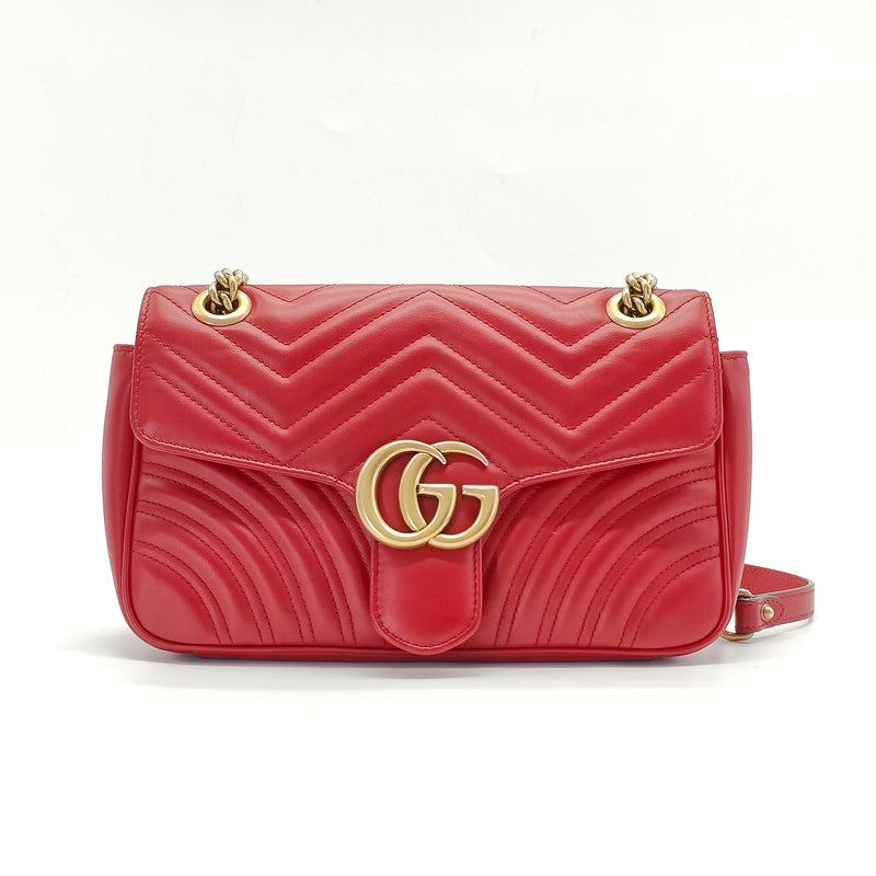 GG Marmont Flap Bag Matelasse Leather Small