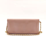 Saffiano Metal Oro Chain Wallet Cammeo