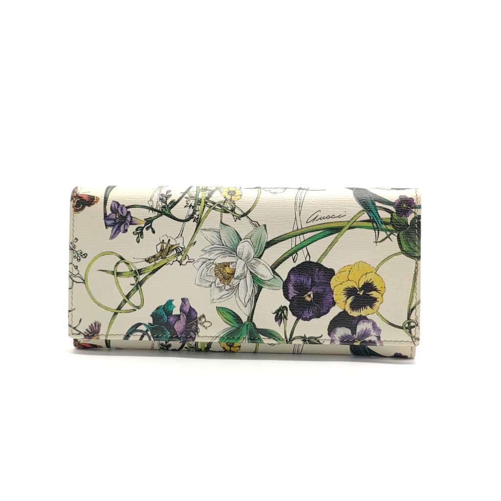Continental Wallet Flora Print Wallet