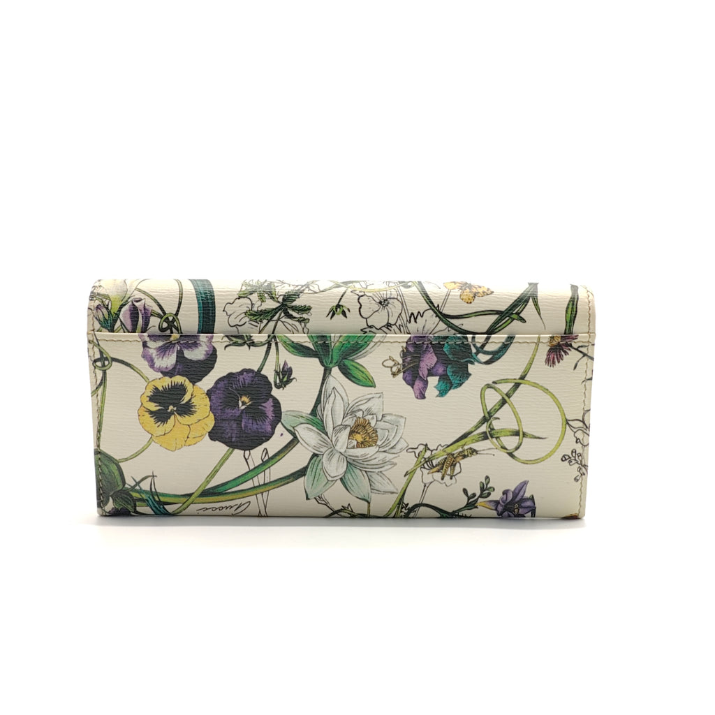 Continental Wallet Flora Print Wallet