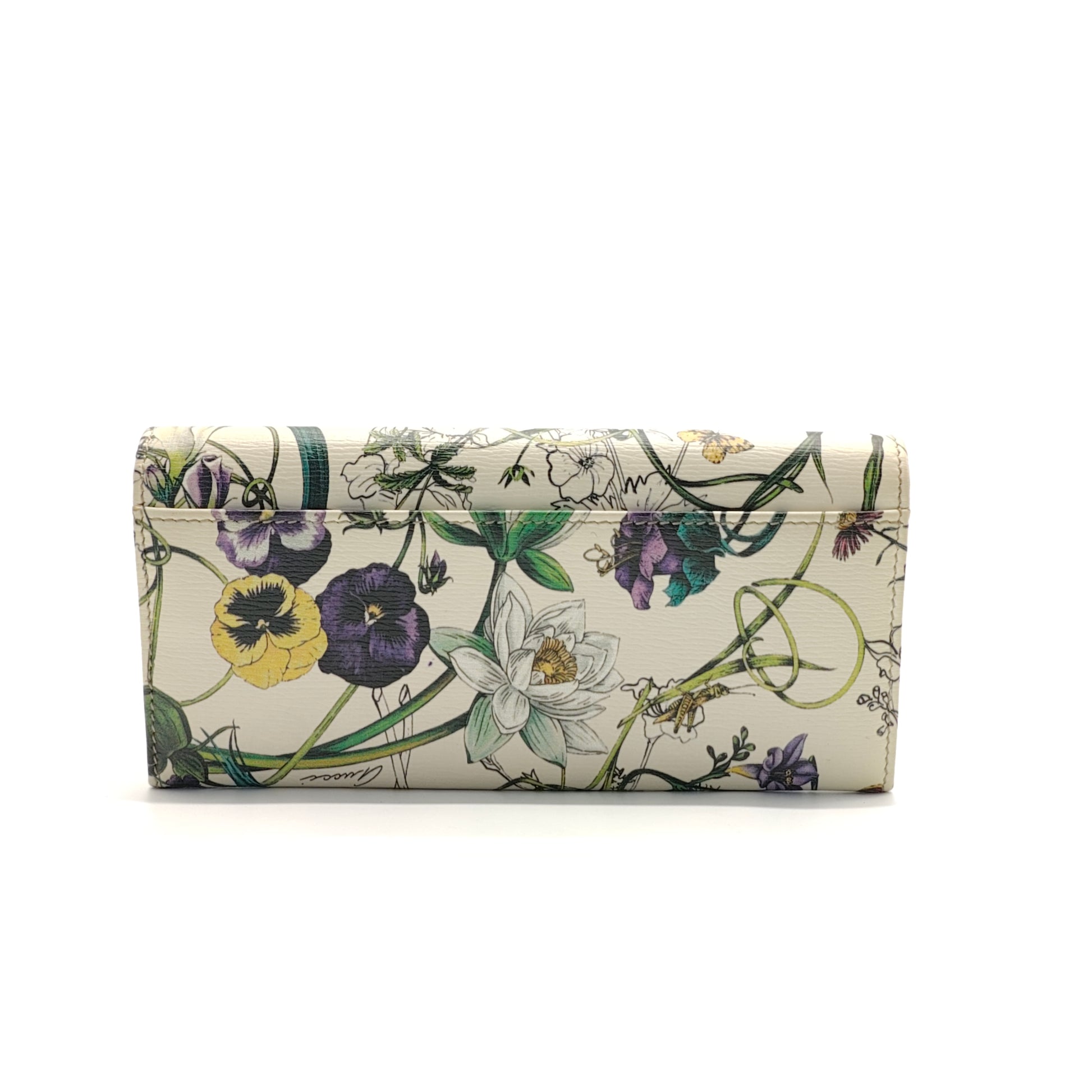 Continental Wallet Flora Print Wallet