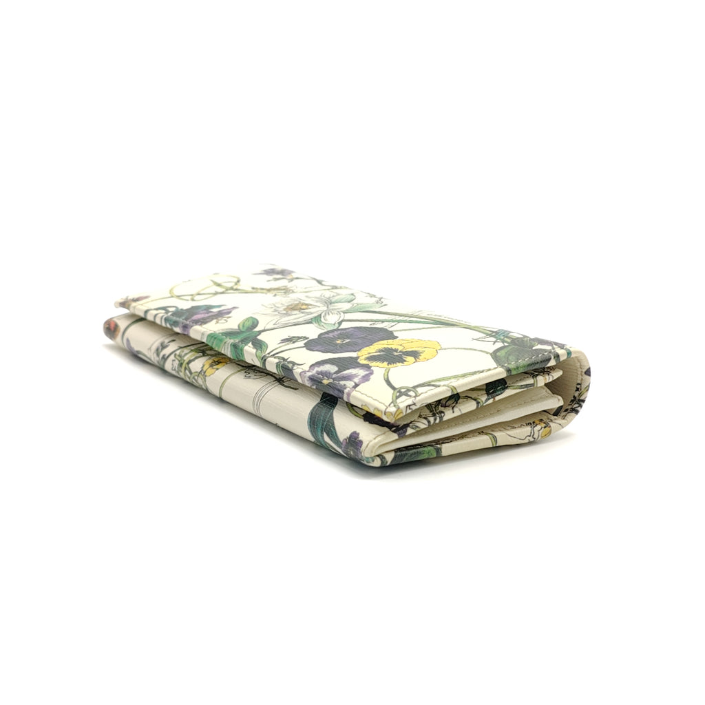 Continental Wallet Flora Print Wallet