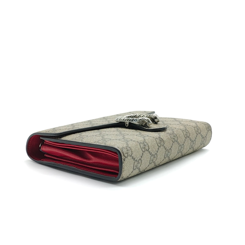 Dionysus Chain Wallet GG Coated Canvas Small