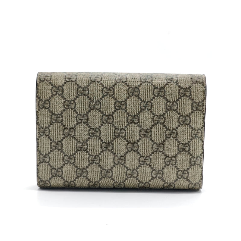 Dionysus Chain Wallet GG Coated Canvas Small