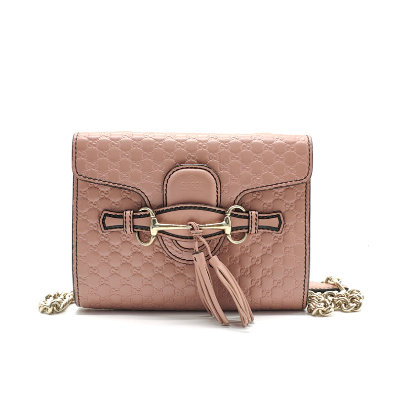 Emily Chain Flap Bag Microguccissima Leather Mini