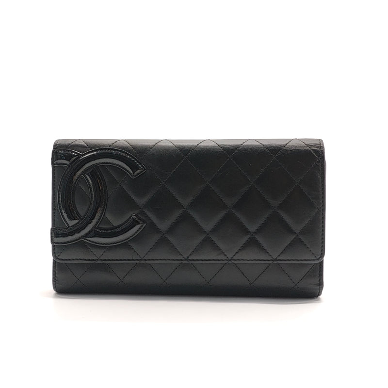 Cambon Gusset Wallet Quilted Lambskin Long