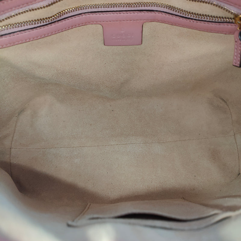 Signature Fold Over Tote Guccissima Leather Medium