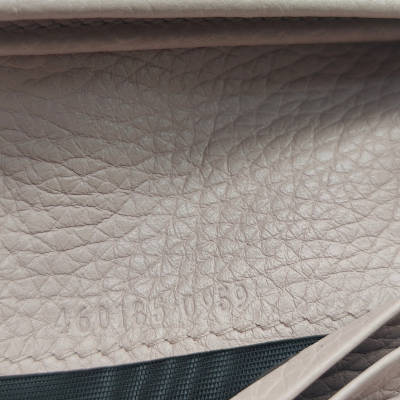 Gucci Black Pebbled Leather Blind For Love