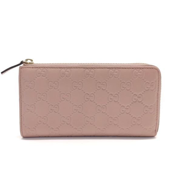 Signature Zip Around Wallet Guccissima Leather