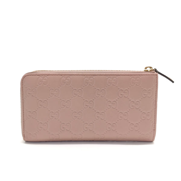 Signature Zip Around Wallet Guccissima Leather